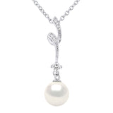 Collier Pendentif "FANTAISIE" Perle Blanche