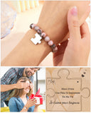 CheersLife Bracelet Puzzle - Cadeau Idéal pour Sœur, Anniversaire, Noël et Occasions Spéciales