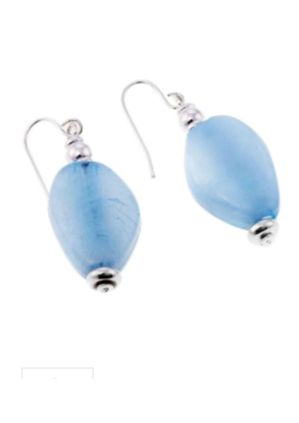 Boucles d'Oreilles Femme Cristian Lay 491990 – 9 cm – Bleu, Acier Inoxydable, Étui Inclus