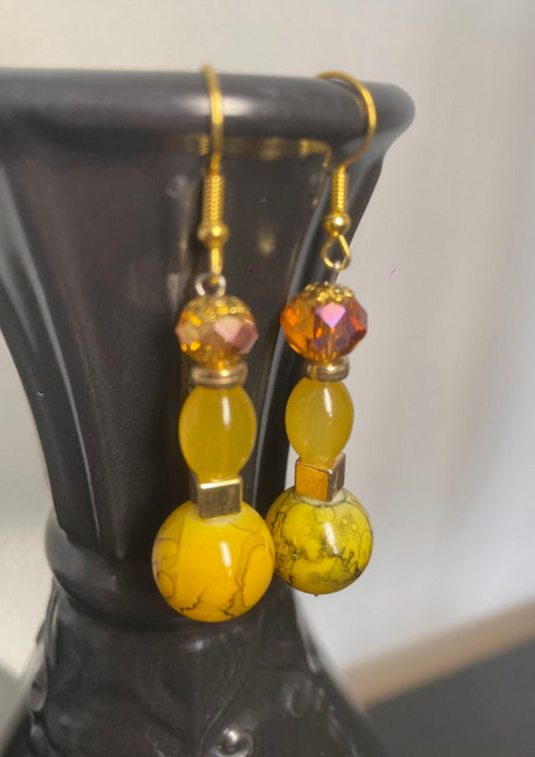 Boucles d'oreilles Éclat d'Ambre