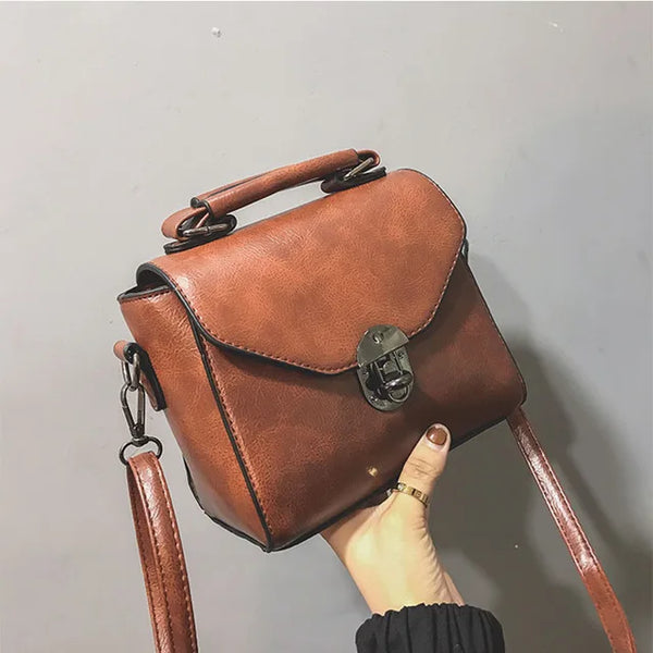 Petit Sac Vintage Femme en Cuir - Anse Supérieure & Bandoulière