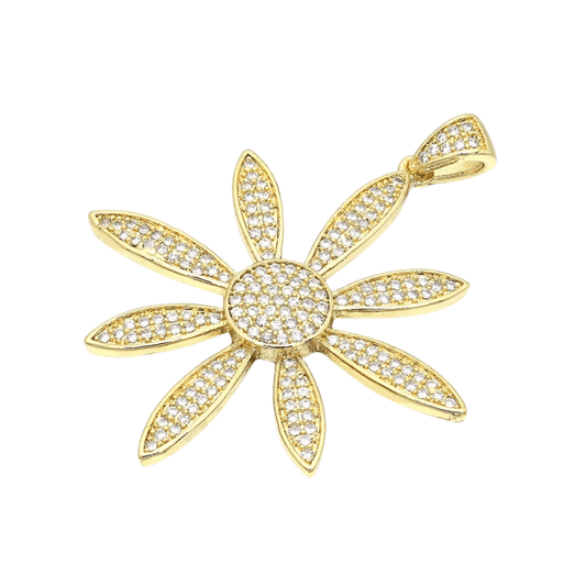 Collier Fleur en Zirconiums 
