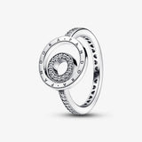 Bague Cercle Pavé avec Logo Brillant en argent sterling 925 de Pandora